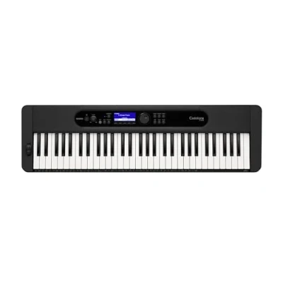 Abbildung von Casio CT S400 CASIOTONE Keyboard mit 61 anschlagdynamischen Standardtasten, 600 Sounds und 200 Begleitrhythmen, schwarz