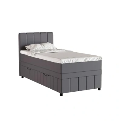 Abbildung von PANDA MÖBEL GmbH Boxspringbett Avalon, 90x200, 100x200, 120x200, Polsterbett mit Bettkasten und Topper