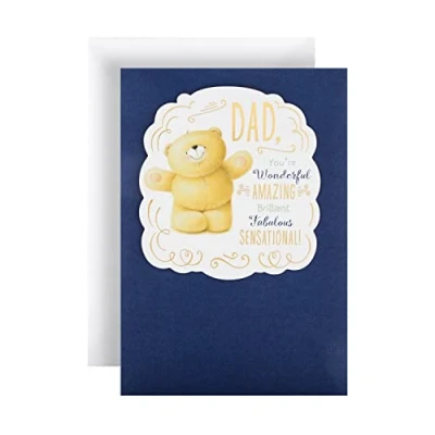 Abbildung von Hallmark Geburtstagskarte für Väter niedliches Teddybär Design Forever Friends