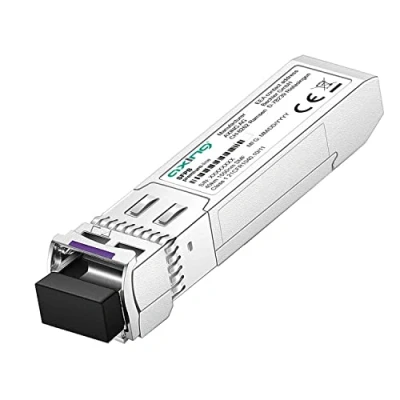 Abbildung von Axing SFPB 10 2032 Bidirektionaler SFP+ Transceiver 10G 20km TX 1330nm RX 1270nm BIDI 10GBase LR/LW Modul LC Single Stecker