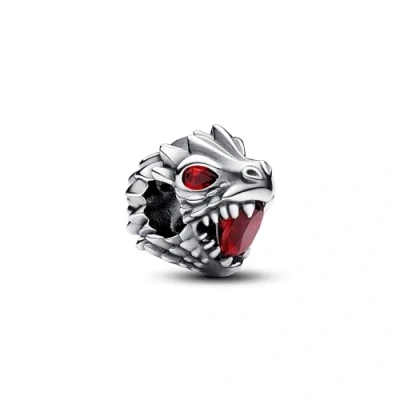Abbildung von PANDORA Moments Game of Thrones Drachen Charm aus Sterling Silber mit Kristallen, Kompatibel Armbändern, 793141C01