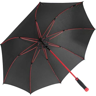 Abbildung von iX brella Stockregenschirm XXL Golf Fiberglas Automatik mit farbigem Gestell, einzigartig