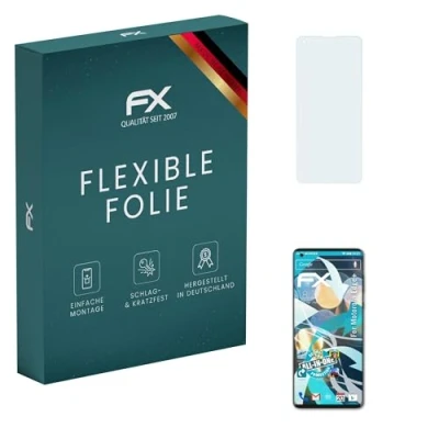 Abbildung von atFoliX Schutzfolie kompatibel mit Motorola Edge+ Folie, ultraklare und flexible FX Displayschutzfolie (3X)