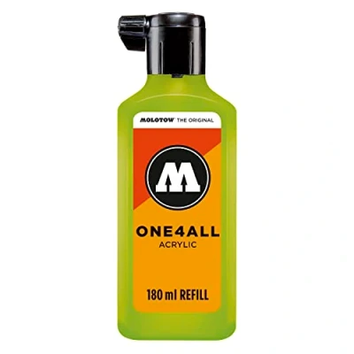Abbildung von Molotow ONE4ALL Refill Acryl, Farbe 221 grashüpfer 180 ml, Nachfülltinte für Permanentmarker