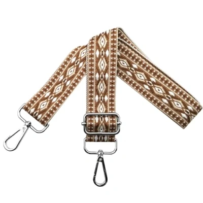Abbildung von Verstellbarer Schultergurt für Taschen Damen Tragegurt, Taschengurte zum Wechseln, Taschengurt Breit 3.8cm mit Silber Karabiner, Schulterriemen Schultertasche Handtaschen, Dunkelbraun, N5