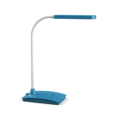 Abbildung von Maul LED Tischleuchte MAULpearly colour vario Schreibtischlampe dimmbar Leistungsstarke Arbeitsplatzleuchte mit 3000 6500K Lampe für Schreibtisch, Büro Atlantic blue