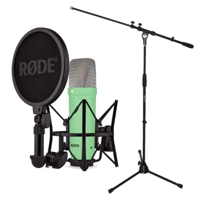 Abbildung von Rode NT1 Signature Green Studio Mikrofon Grün + keepdrum Mikrofonständer