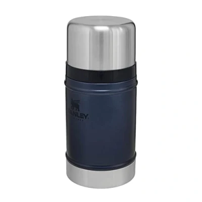 Abbildung von Stanley Classic Legendary Thermobehälter für Essen 709 ml Hält 15 Stunden Heiß oder 18 Kalt Edelstahl Warmhaltebehälter BPA Frei Spülmaschinenfest Nightfall