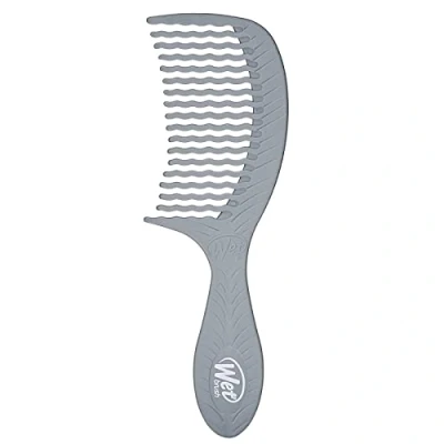 Abbildung von WetBrush Go Green Treatment Comb Wide Tooth Wave Design Detangles Pain Free Plant Based Charcoal Infused