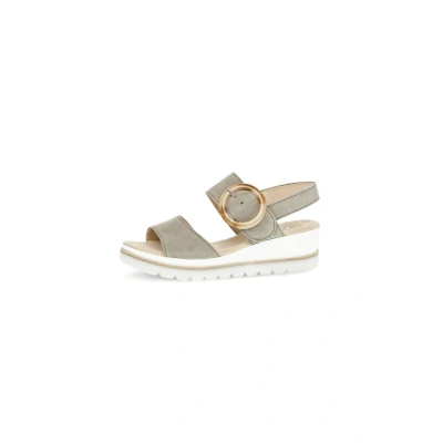 Abbildung von Gabor Damen Keilsandalen, Frauen Sandalen,Best Fitting,Freizeitschuhe,offene Schuhe,Strandschuhe,Keilsandaletten,Keilabsatz,Schilf,37.5 EU / 4.5 UK