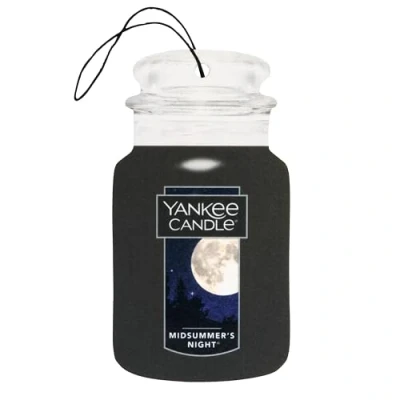 Abbildung von Yankee Candle 1020366E Johannisnacht (Midsummers Night) Auto und Haus Lufterfrischer Car Jar Karton, Plastik, Schwarz, 8.0 x 19.7 0.7 cm