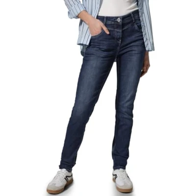 Abbildung von Cecil Jeans Slim Fit, Damen, Größe: 28x30, Blau