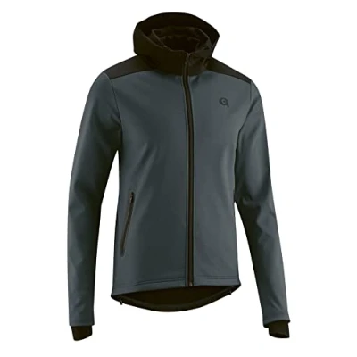 Abbildung von Gonso Radtrikot Travo Herren Softshell Hoodie, Windjacke winddicht und atmungsaktiv
