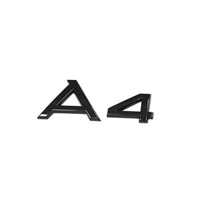 Abbildung von Audi 8W0853741T94 Schriftzug A4 Exclusive Black Edition Emblem Blackline Aufkleber, schwarz
