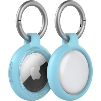 Abbildung von OtterBox AirTags Clear Case für AirTag, stoßfeste, sturzsichere, robuste, dünne Schutzhülle Apple AirTags, inklusive Karabiner, Regalia
