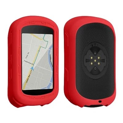 Abbildung von kwmobile Hülle kompatibel mit Garmin Edge 840 / 540 Silikon GPS Fahrrad Case Schutzhülle in Rot