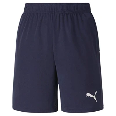 Abbildung von Puma Teamgoal Unisex kurze Sporthose für Kinder, Größe: 116, Dark blue