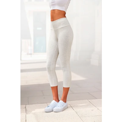 Abbildung von LASCANA Caprileggings, mit breitem weichem Bündchen, Loungewear