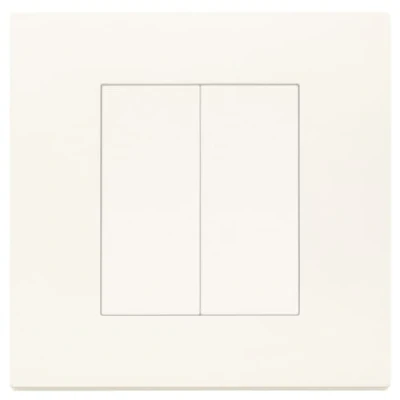 Abbildung von Vimar 0K30504.B Smart Switch Set, kabellos und ohne Batterie, 2 Wipptasten für 4 Funktionen, View Wireless Bluetooth Standard (1 Befehl, 1 Halterung, Tasten, Platte m)