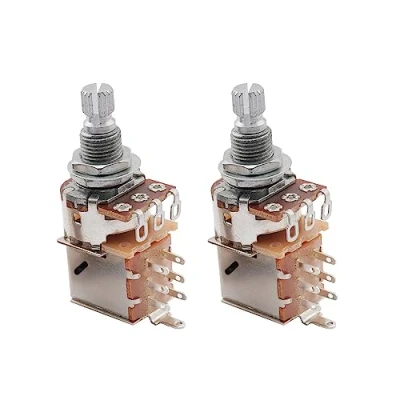 Abbildung von Musiclily Metrik B500K Push Pull Poti Linear Taper Potentiometer für E Gitarre und Bass(2 Stück)