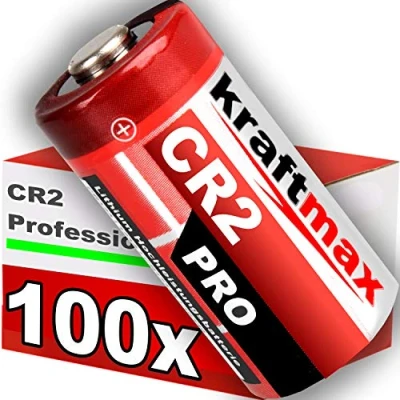 Abbildung von kraftmax 100er Pack CR2 Lithium Hochleistungs Batterie für professionelle Anwendungen Neueste Generation