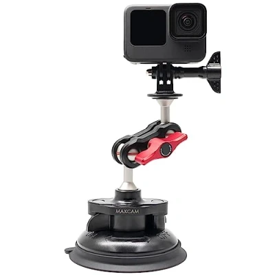 Abbildung von MAXCAM Aluminium Legierung Saugnapf PRO kompatibel für GoPro HERO11/10/9/8