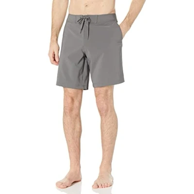Abbildung von Amazon Essentials Herren Board Shorts, Dunkelgrau, M