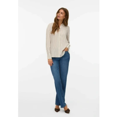 Abbildung von Vero Moda Vmalice Hemdbluse, Damen, Größe: XS, Snow white