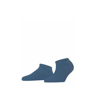 Abbildung von FALKE Damen Sneakersocken Shiny W Sn Lyocell kurz einfarbig 1 Paar, Blau Smoky Blue 6483, 35 38