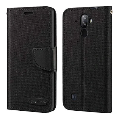 Abbildung von Doogee S40 Hülle, Oxford Leder Wallet Case mit Soft TPU Back Cover Magnet Flip für 4G