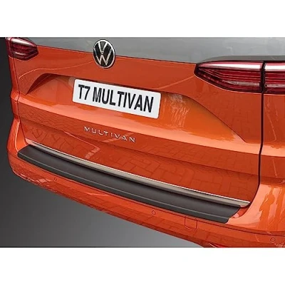 Abbildung von RGM ABS Heckstoßstangenschutz kompatibel mit Volkswagen Multivan T7 2021 Schwarz, Mattschwarz