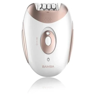 Abbildung von Cecotec Drahtloser Epilierer SkinCare Depil Action Go. Funktioniert mit Batterie oder Kabel, austauschbare Köpfe, 2 Geschwindigkeiten, leicht und kompakt, inklusive Schutzkappe.