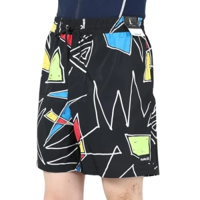 Abbildung von Hurley Herren M Morro Volley 17&#039; Board Shorts, Schwarz, S
