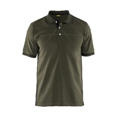 Abbildung von Blåkläder Poloshirt unite schwarz grün, Größe XL,