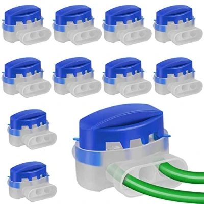 Abbildung von Supamz Kabelverbinder, 10 Stück Kabelverbinder für Mähroboter Rasenroboter Rasenmäher Automower 314 Wasserdicht Kabelklemmen Anschlussklemmen Kabel Verbinder Gardena