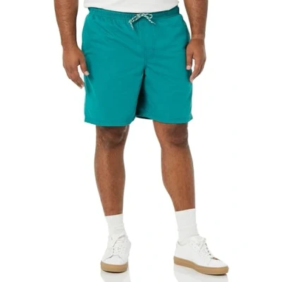 Abbildung von Amazon Essentials Herren Walkshorts Schrittlänge 20 cm lockere Passform mit Kordelzug (in Übergröße erhältlich), Grünblau, M