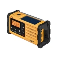 Abbildung von Sangean MMR 88 Tragbares Kurbelradio, Notfall radio mit Taschenlampe und Signalton UKW/MW Tuner Gelb/Schwarz
