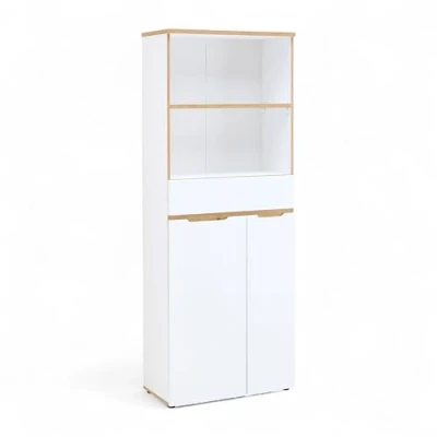 Abbildung von Innostyle Aktenschrank &quot;Memphis Aktenschrank, 75x197x38cm (B/H/T)&quot;, (1 St.), 2 türig, 1 Schubkasten, Soft Close, ABS Kantenschutz