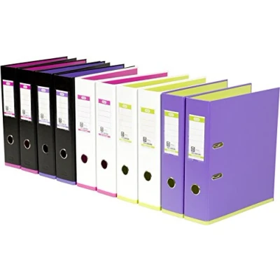 Abbildung von Oxford Ordner A4, myColour, 8 cm breit, zweifarbig bunt sortiert, 10 Stück
