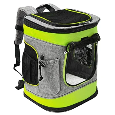 Abbildung von Kato Tirrinia Haustier Hund Träger Rucksack, Tragetasche mit Mesh für mittelgroße Hunde Katzen, 1.5lbs Welpen tragbare Reisetasche