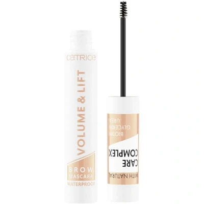 Abbildung von Catrice Volume &amp; Lift Brow Mascara Waterproof, Augenbrauen, Nr. 010 Transparent, braun, fixierend, natürlich, vegan, wasserfest, Mikroplastik Partikel frei (5ml)
