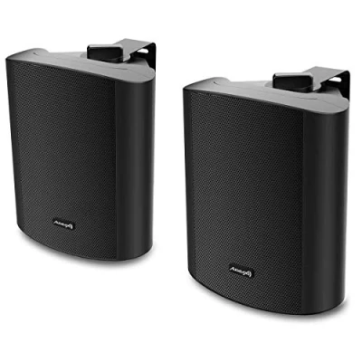Abbildung von Audibax Pícolo PR 52 Black Pareja Altavoces 100W Stereo Con Soporte