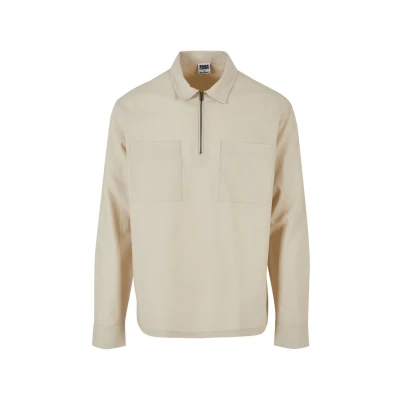 Abbildung von Urban Classics HALF ZIP Hemd, Herren, Größe: XL, Softseagrass