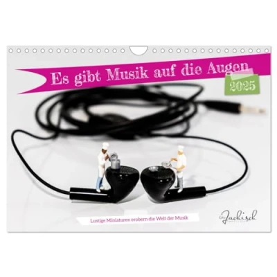 Abbildung von Es gibt Musik auf die Augen (Wandkalender 2025 DIN A4 quer), CALVENDO Monatskalender