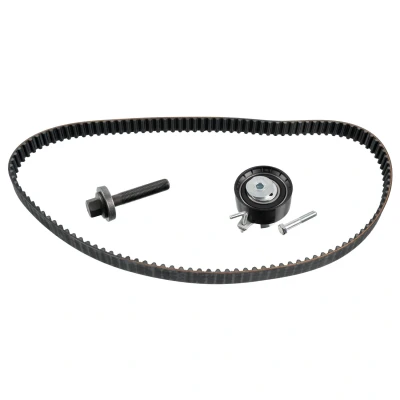 Abbildung von FEBI BILSTEIN 29958 Zahnriemensatz 117 mit Schrauben abgerundetem Zahnprofil inkl. Spannrolle FORD: FIESTA 6, FOCUS 3 Turnier, 3, VOLVO: V50