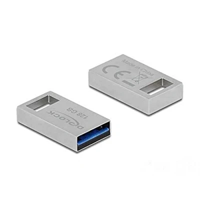 Abbildung von Delock USB 3.2 Gen 1 Speicherstick 128 GB Metallgehäuse, silber