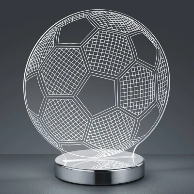 Abbildung von TRIO Leuchten LED Tischleuchte Ball, mehrere Helligkeitsstufen, fest integriert, Farbwechsler, Tischlampe in Fussball Optik, Lichtfarbe wechselbar 3000 bis 5000 K