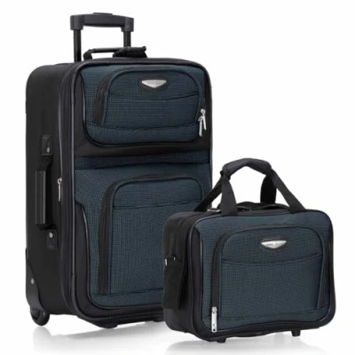 Abbildung von Travel Select Amsterdam Erweiterbares aufrechtes Gepäck, Navy, 2 Piece Set, Gepäckstück