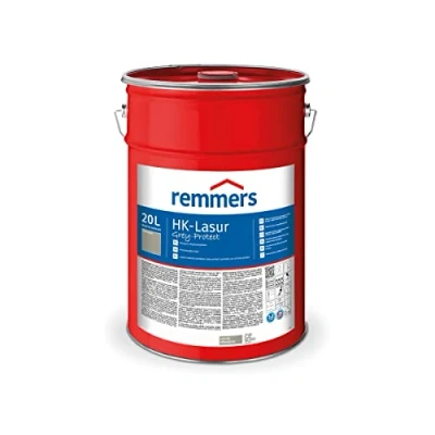Abbildung von Remmers HK Lasur 3in1 Grey Protect silbergrau, 20 Liter, Holzlasur aussen, 3n1: Imprägnierung, Grundierung &amp; Lasur, Holzschutz vor Feuchtigkeit UV Strahlung