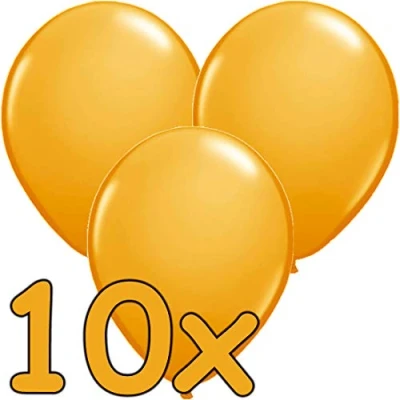 Abbildung von Orangenballons 30 cm 10 Stück